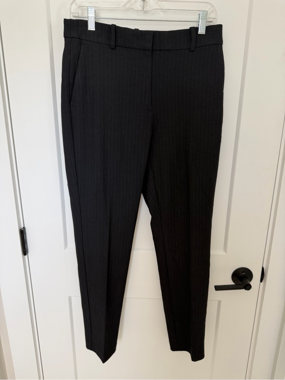 H&M Black Pinstripe Dress Pants